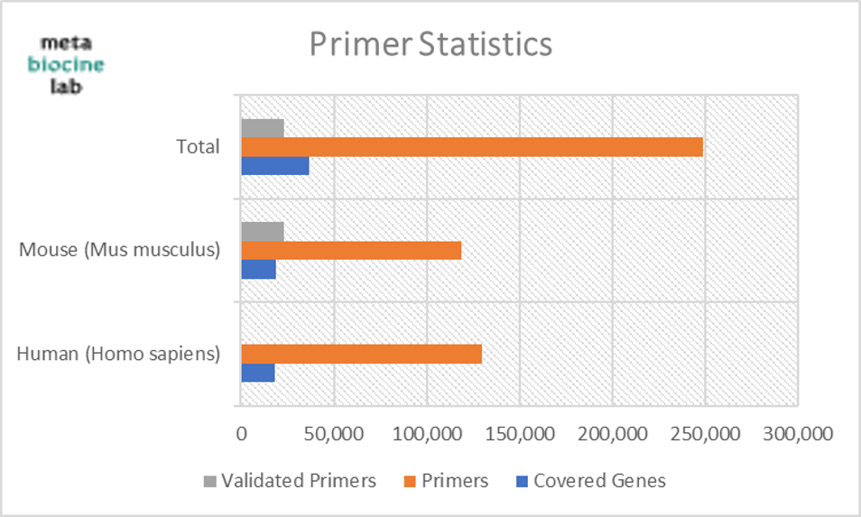PrimerBank primer Statistics